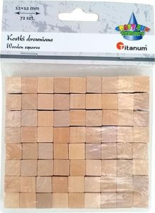 Titanum Kostki drewniane 12x12mm 72szt 1