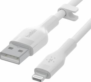 Kabel USB Belkin USB-A - Lightning 1 m Biały (CAA008BT1MWH) 1