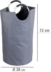 Kosz na pranie Wenko kosz na bieliznę Jumbo 69 litrów 38 x 72 cm antracyt poliestrowy 3