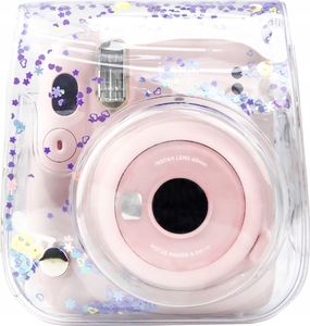 Pokrowiec LoveInstant Instax Mini 11 / Przezroczysty Fioletowe Cekiny 3