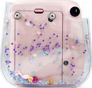 Pokrowiec LoveInstant Instax Mini 11 / Przezroczysty Fioletowe Cekiny 4