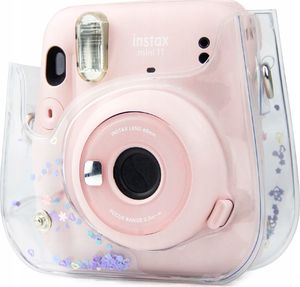 Pokrowiec LoveInstant Instax Mini 11 / Przezroczysty Fioletowe Cekiny 10