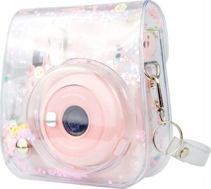 Pokrowiec LoveInstant Do Fujifilm Instax Mini 11 / Przezroczysty Różowe Cekiny 5