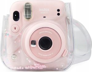 Pokrowiec LoveInstant Do Fujifilm Instax Mini 11 / Przezroczysty Różowe Cekiny 6