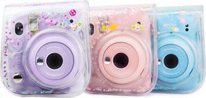 Pokrowiec LoveInstant Do Fujifilm Instax Mini 11 / Przezroczysty Różowe Cekiny 9