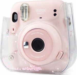 Pokrowiec LoveInstant Do Fujifilm Instax Mini 11 / Przezroczysty Różowe Cekiny 10