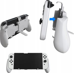 JYS uchwyt Grip na Nintendo Switch OLED / Lite biały 3