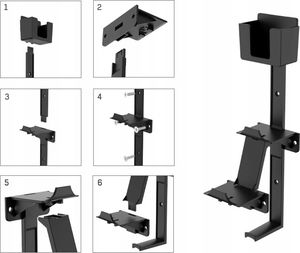 JYS wieszak ścienny 3w1 na akcesoria do konsol PS5, PS4, Xbox, Nintendo Switch 5