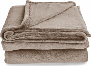 AmeliaHome Koc 70x150 Mic mikrofibra ciepły gruby cappuccino na łóżko 3