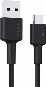 Kabel USB Aukey USB-A - USB-C 0.3 m Czarny (CB-CA03 OEM) 1