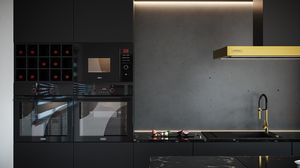 Okap Kernau Okap wyspowy Kernau KCH 0890 B Gold Island 6