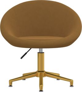 Krzesło biurowe vidaXL Brązowe 3