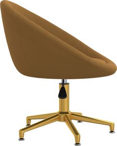 Krzesło biurowe vidaXL Brązowe 4