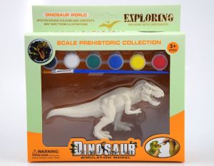 Moneks Dinozaur do malowania farbki pędzelek Figurka 1