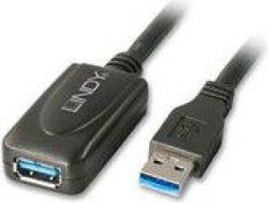 Kabel USB Lindy USB-A - USB-A 5 m Czarny (43155) 1