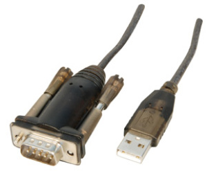 Kabel USB Lindy USB-A - RS-232 1.5 m Czarny (42855) 1