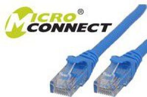 MicroConnect U/UTP CAT6 1M Blue Snagless (UTP601BBOOTED) 1
