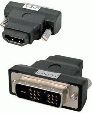 Adapter AV Lindy HDMI - DVI-D czarny (41228) 2