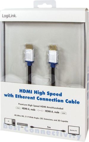 Kabel LogiLink HDMI - HDMI 5m czarny (BHAA50) 3