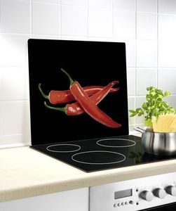 Płyta wolnostojąca Wenko pokrywa Pepers 56 x 50 cm szkło/ceramika 2