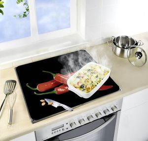 Płyta wolnostojąca Wenko pokrywa Pepers 56 x 50 cm szkło/ceramika 3