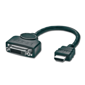 Adapter AV Lindy HDMI - DVI-D czarny (41227) 1