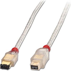 Lindy Firewire 9-pin - Firewire 6-pin, 3m, Biały (30767) 1