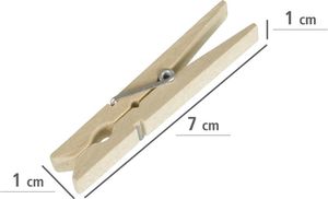 Wenko kołki 7 cm drewno naturalne 50 sztuk 3