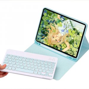Strado Etui z klawiaturą Bluetooth i uchwytem na rysik do Apple iPad AIR 4/ Pro 11 2020 (Niebieskie) uniwersalny 1
