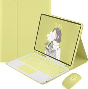 Strado Etui z klawiaturą do Apple iPad Mini 6 - TP-IM6 YL X (Żółte) uniwersalny 1