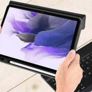 Strado Etui z klawiaturą do Samsung Galaxy Tab S7 FE/ S7 Plus - CFS7FE (Czarne) uniwersalny 5