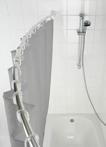 Wenko karnisz prysznicowy 2,5 x 110-200 cm chrom aluminiowy 2