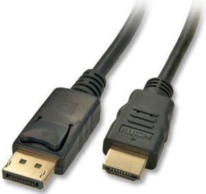 Kabel Lindy DisplayPort - HDMI 2m czarny (41481) 1