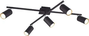 Lampa sufitowa Trio RL lampa sufitowa Marley 57 x 22 cm stal matowa czarna 3