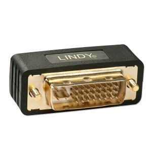Adapter AV Lindy DVI-I - DVI-I czarny (41099) 1