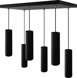Lampa wisząca Lamp-System Lampa sufitowa wisząca zwis tuba Roller 6P czarny 4