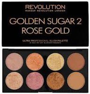 Makeup Revolution Ultra Blush Palette 8 Zestaw do konturowania twarzy Golden Sugar 2 Rose Gold 13g 1