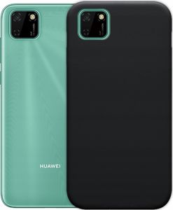 etumi Etui Do Huawei Y5P Czarne Matowe Slim Silikonowe Silikonowa Obudowa Futerał Ochronny Slim Pokrowiec Black Mat Cover Ochrona Case0118 1