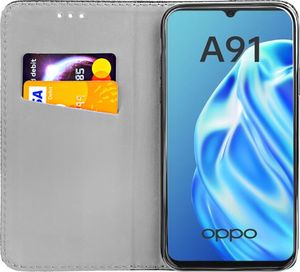 etumi Etui Z Klapką Do Oppo A91 Magnetyczne Pokrowiec Pokrowiec Magnetyczny Ochronny / Smart Book Magnet / Zamykany Książkowy Book0029 2