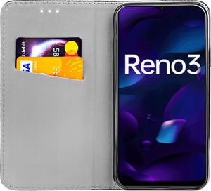 etumi Etui Z Klapką Do Oppo Reno 3 Magnetyczne Pokrowiec Pokrowiec Magnetyczny Ochronny / Smart Book Magnet / Zamykany Książkowy Book0030 2