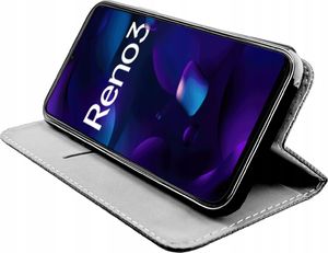 etumi Etui Z Klapką Do Oppo Reno 3 Magnetyczne Pokrowiec Pokrowiec Magnetyczny Ochronny / Smart Book Magnet / Zamykany Książkowy Book0030 3