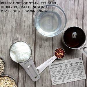 łyżki i miarki stal nierdzewna srebrna 14 szt 3