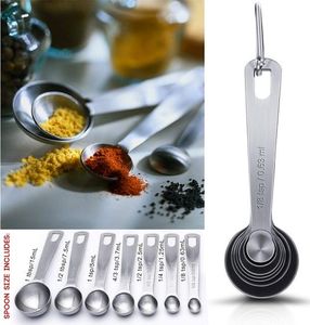 łyżki i miarki stal nierdzewna srebrna 14 szt 4