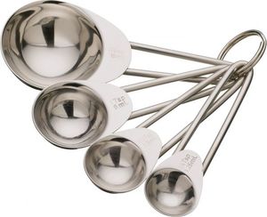 Kitchen Craft łyżki miarowe stal nierdzewna srebrna 4 szt 1