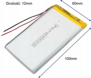 Liter Energy Battery Akumulator Li-Poly 10000mAh 3.7V 1260100 2