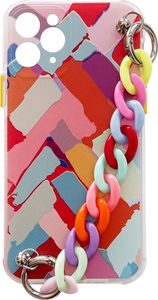 Hurtel Color Chain Case żelowe elastyczne etui z łańcuchem łańcuszkiem zawieszką do iPhone 13 mini wielokolorowy (3) 1