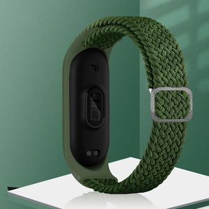 Hurtel Strap Fabric opaska do Xiaomi Mi Band 6 / 5 / 4 / 3 pleciony materiałowy pasek bransoletka czerwony 2