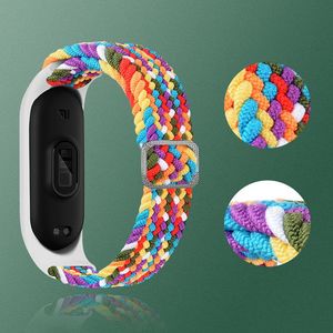 Hurtel Strap Fabric opaska do Xiaomi Mi Band 6 / 5 / 4 / 3 pleciony materiałowy pasek bransoletka czerwony 4