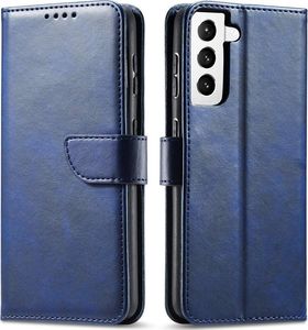 Hurtel Magnet Case elegancki futerał etui pokrowiec z klapką i funkcją podstawki Samsung Galaxy S22 Ultra niebieski 1