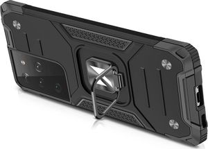 Wozinsky Wozinsky Ring Armor pancerne hybrydowe etui pokrowiec + magnetyczny uchwyt Samsung Galaxy S22 Ultra czerwony 4